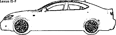 Lexus IS-F coloring
