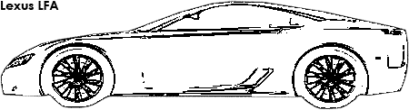 Lexus LFA coloring