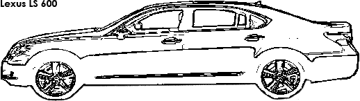 Lexus LS 600 coloring