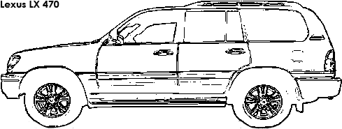 Lexus LX 470 coloring