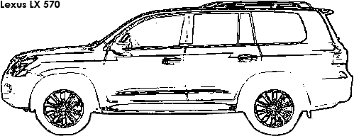 Lexus LX 570 coloring