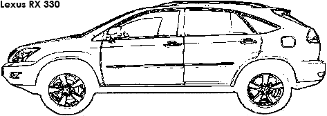 Lexus RX 330 coloring