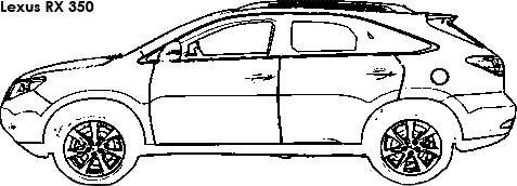 Lexus RX 350 coloring