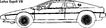 Lotus Esprit V8 coloring