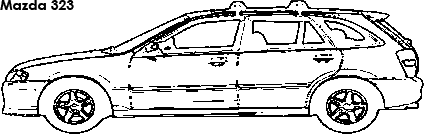 Mazda 323 coloring