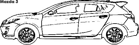 Mazda 3 coloring