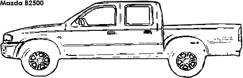 Mazda B2500 coloring