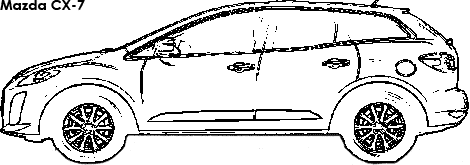 Mazda CX-7 coloring