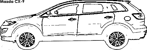 Mazda CX-9 coloring