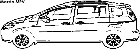 Mazda MPV coloring