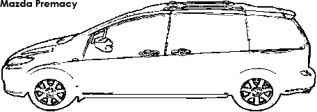 Mazda Premacy coloring
