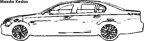 Mazda Xedos coloring