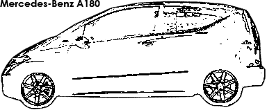 Mercedes-Benz A180 coloring