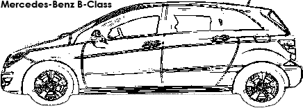 Mercedes-Benz B-Class coloring