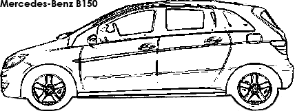 Mercedes-Benz B150 coloring