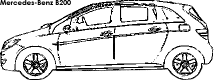 Mercedes-Benz B200 coloring