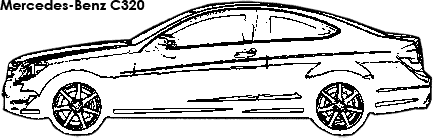 Mercedes-Benz C320 coloring