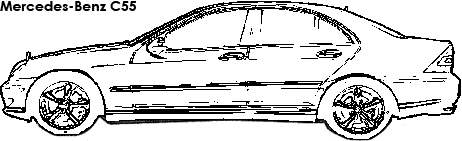 Mercedes-Benz C55 coloring