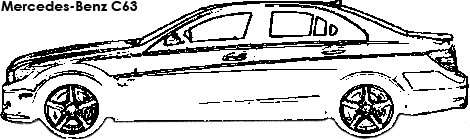 Mercedes-Benz C63 coloring