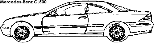 Mercedes-Benz CL500 coloring