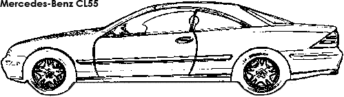 Mercedes-Benz CL55 coloring