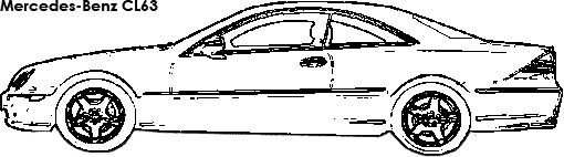 Mercedes-Benz CL63 coloring