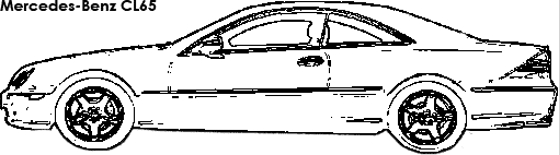 Mercedes-Benz CL65 coloring