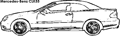 Mercedes-Benz CLK55 coloring