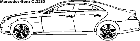 Mercedes-Benz CLS280 coloring