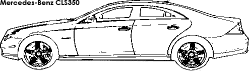 Mercedes-Benz CLS350 coloring