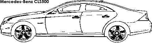 Mercedes-Benz CLS500 coloring