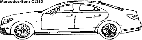 Mercedes-Benz CLS63 coloring