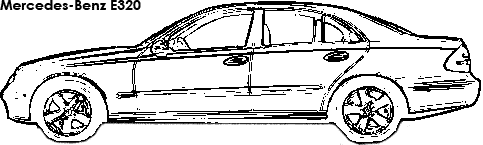 Mercedes-Benz E320 coloring