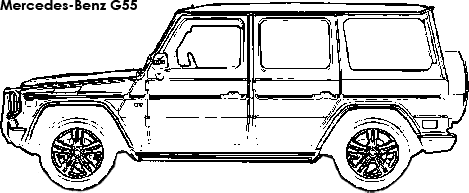 Mercedes-Benz G55 coloring