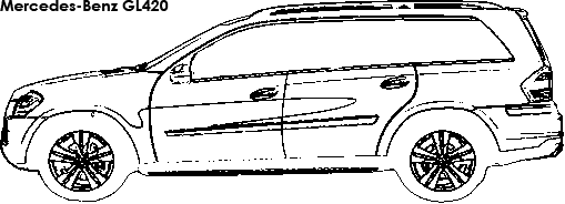 Mercedes-Benz GL420 coloring