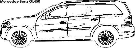 Mercedes-Benz GL450 coloring