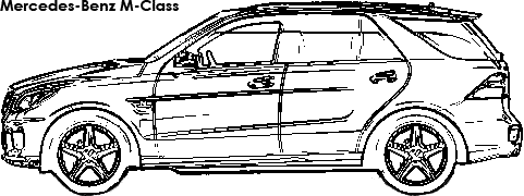 Mercedes-Benz M-Class coloring