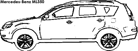 Mercedes-Benz ML350 coloring