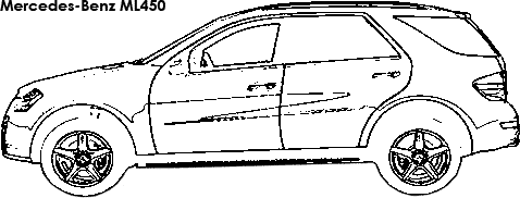 Mercedes-Benz ML450 coloring