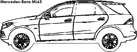 Mercedes-Benz ML63 coloring