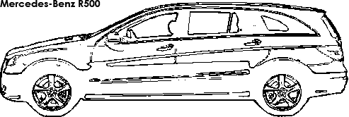 Mercedes-Benz R500 coloring