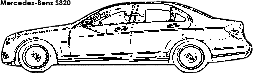 Mercedes-Benz S320 coloring