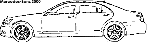 Mercedes-Benz S500 coloring