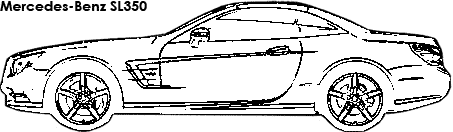 Mercedes-Benz SL350 coloring