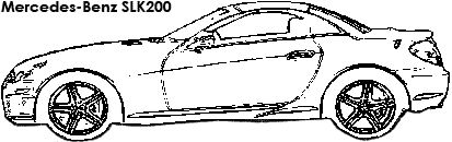 Mercedes-Benz SLK200 coloring