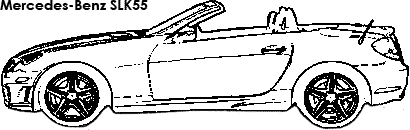 Mercedes-Benz SLK55 coloring