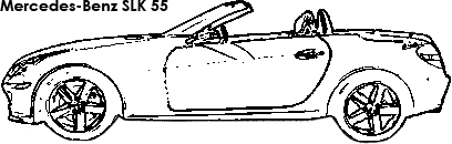 Mercedes-Benz SLK 55 coloring