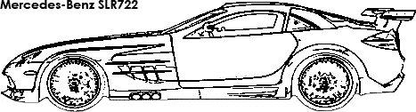 Mercedes-Benz SLR722 coloring