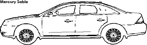 Mercury Sable coloring