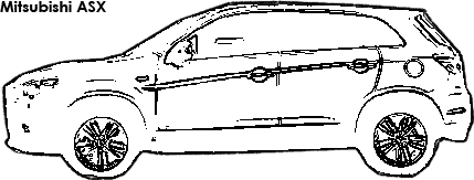 Mitsubishi ASX coloring